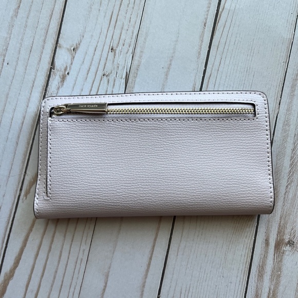 KATE SPADE Darcy Large Slim Bifold Wallet Lilac Moonlight WLR00545 - NWOT - Picture 2 of 4